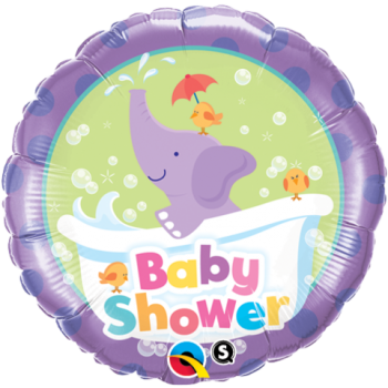 Folienballon "Baby Shower - Elefant", (heliumgefüllt)