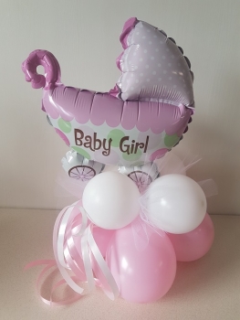 Ballongeschenk - Baby - mit Mini-Shape-Ballon