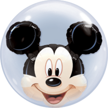 Doppel-Bubble-Ballon "Mickey-Mouse-Clubhouse" (heliumgefüllt)