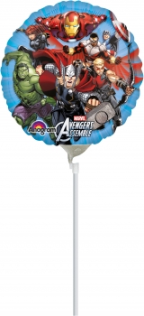 Mini-Folienballon "Avengers Assemble", rund