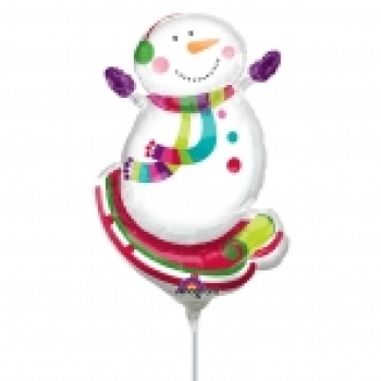 Mini-Folienballon "Schneemann"