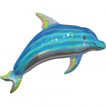 XXL-Folienballon "Delphin Holographic"