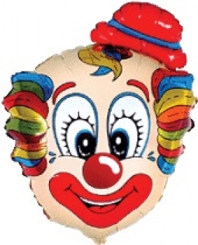 Mini-Folienballon "Clown" (luftgefüllt)