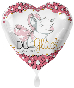 Folienballon "Du bist mein Glück"