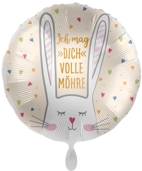 Folienballon "Ich mag dich volle Möhre"