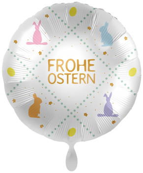 Folienballon "Frohe Ostern Pastell"