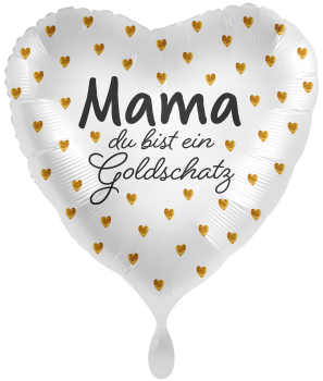 Folienballon "Mama du bist ein Goldschatz"