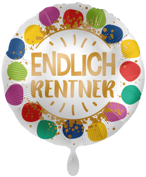 Folienballon "Endlich Rentner"