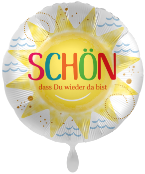 Folienballon "Schön dass du wieder da bist"