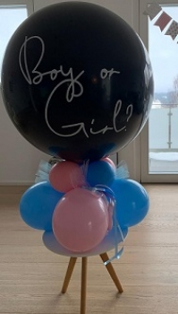 Exploder-Ballon "Boy or Girl?" - Gender Reveal Ballon, luftgefüllt