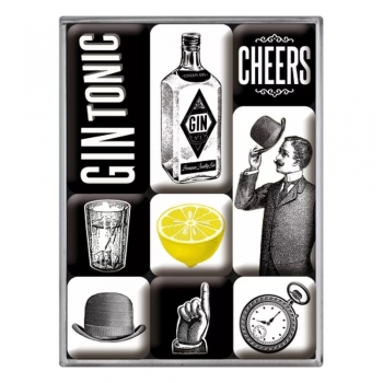 Nostalgic-Art, Magnet-Set, 9-teilig in Geschenkbox, GIN