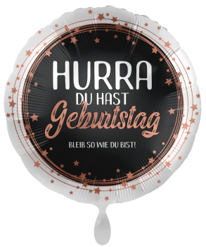 Folienballon "Hurra du hast Geburtstag"