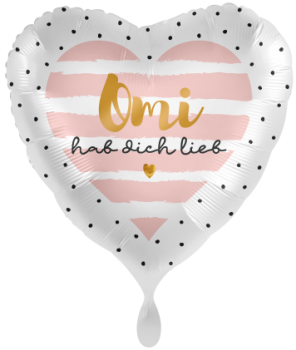 Folienballon "Omi hab dich lieb"