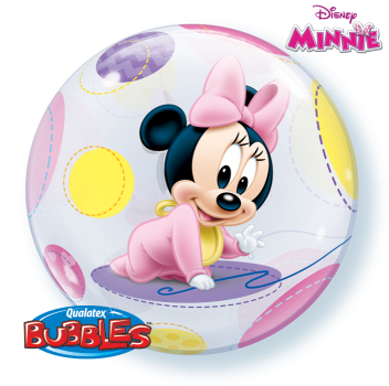 Bubble-Ballon "Baby Minnie", (heliumgefüllt)