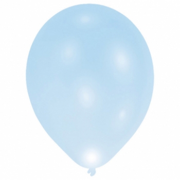 LED-Latexballons - 5 Stck. "LED-Light blau"