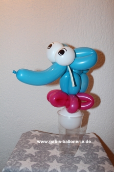 Ballongeschenk "Süßigkeiten-Becher", Elefant