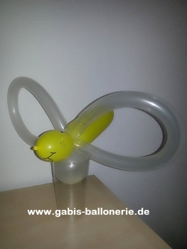 Ballongeschenk "Süßigkeiten-Becher", Biene