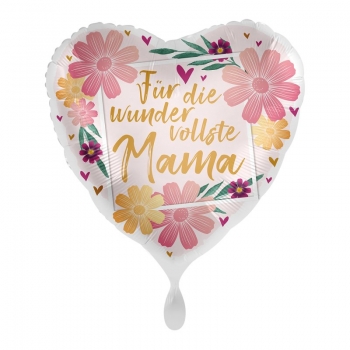 Folienballon "Für die wundervollste Mama" (heliumgefüllt)