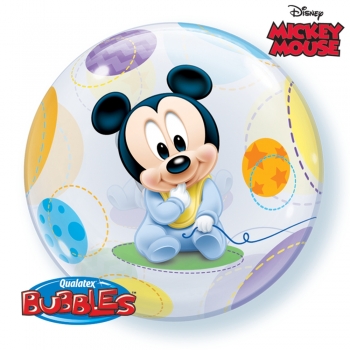 Bubble-Ballon "Baby-Mickey", (heliumgefüllt)
