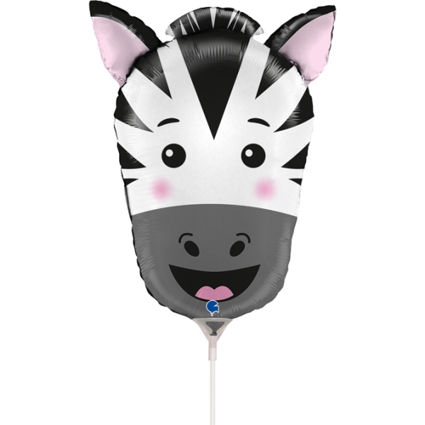 Mini-Folienballon "Zebra"