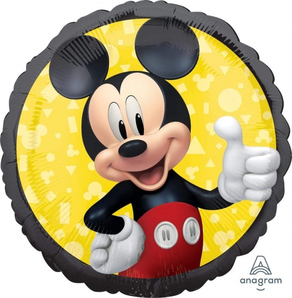 Mini-Folienballon "Mickey Mouse rund"